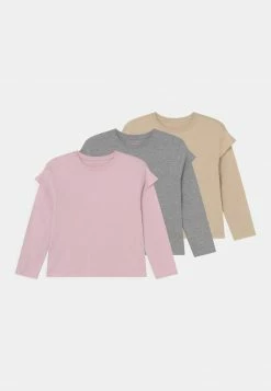 Friboo Niños 3 PACK - Camiseta De Manga Larga - Purple /beige/mottled Grey