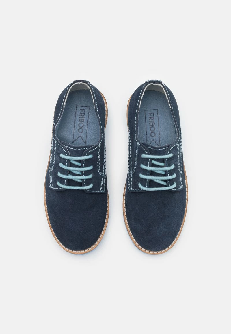 Friboo Niños LEATHER - Zapatos Con Cordones - Dark Blue - Imagen 4
