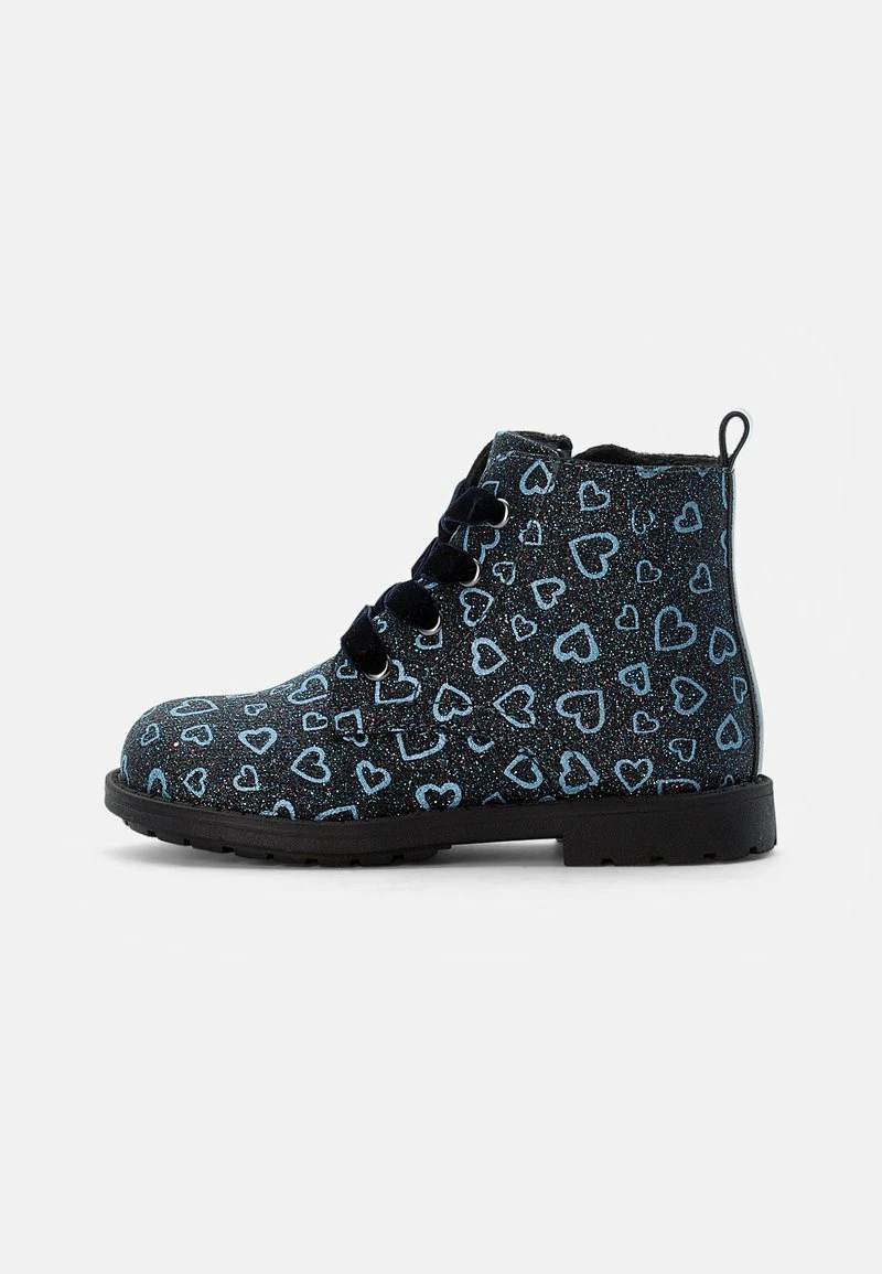 Friboo Niños Botines Con Cordones - Dark Blue