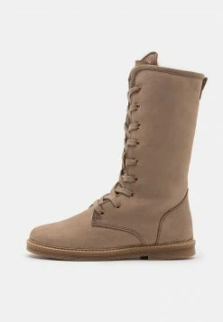 Friboo Niños LEATHER - Botas Con Cordones - Taupe