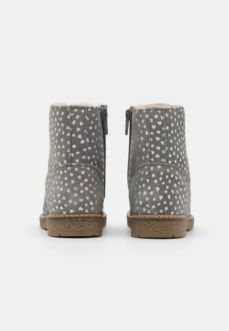 Friboo Niños LEATHER - Botines Con Cordones - Light Grey - Imagen 3