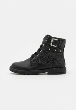 Friboo Niños Botines Con Cordones - Black