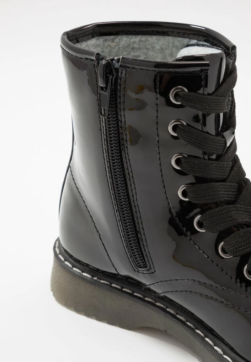 Friboo Niños Botines Con Cordones - Black - Imagen 3