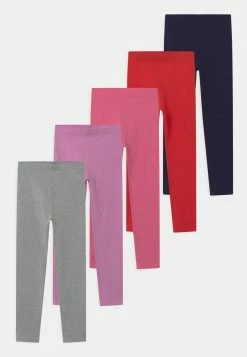 Friboo Niños 5 PACK - Leggings - Pink/light Pink/red