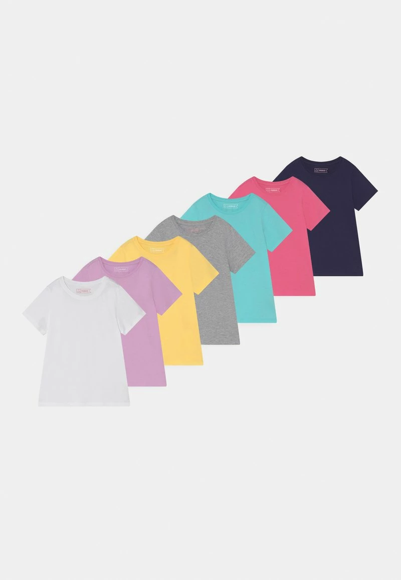 Friboo Niños GIRL TEE 7 PACK - Camiseta Básica - Multi-coloured