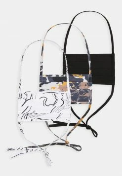 Friboo Unisexo 3 PACK - Mascarilla De Tela - Off-white/multi/black