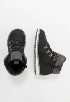 Friboo Niños Botines Con Cordones - Black