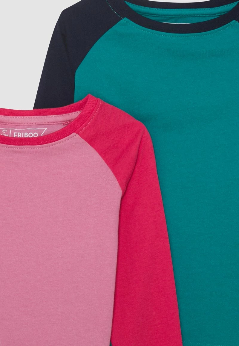 Friboo Niños 4 PACK - Camiseta De Manga Larga - Pink/dark Blue/turquoise - Imagen 4