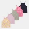 Friboo Niños STRAPPY VEST 5 PACK - Top - Multi-coloured/ Pink/ Yellow