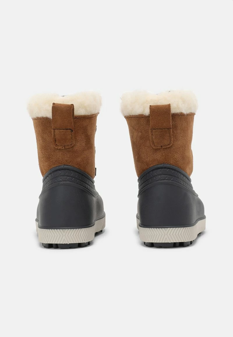 Friboo Niños LEATHER UNISEX - Botas Para La Nieve - Cognac - Imagen 3