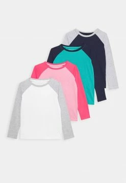 Friboo Niños 4 PACK - Camiseta De Manga Larga - Pink/dark Blue/turquoise