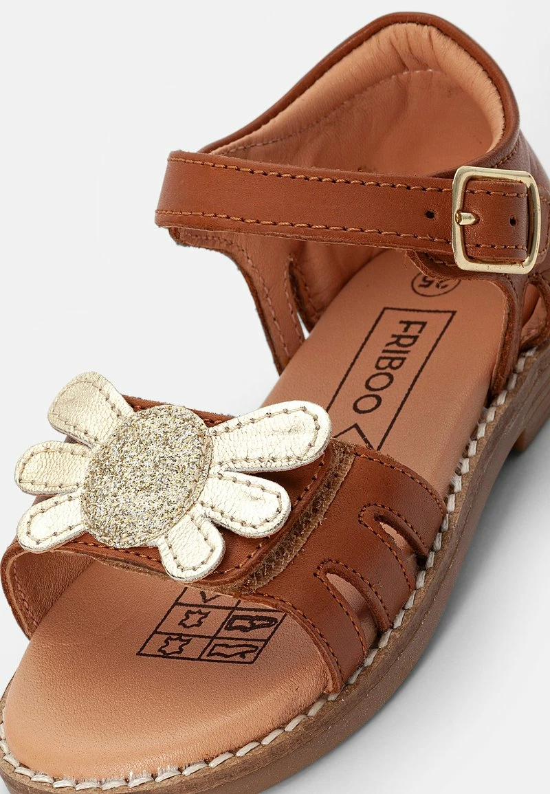 Friboo Niños LEATHER SANDALS - Sandalias - Gold/cognac - Imagen 6