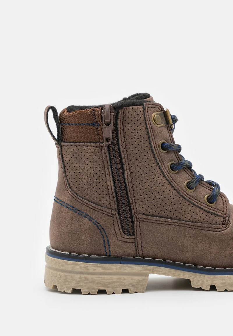 Friboo Niños Botines Con Cordones - Dark Brown - Imagen 6