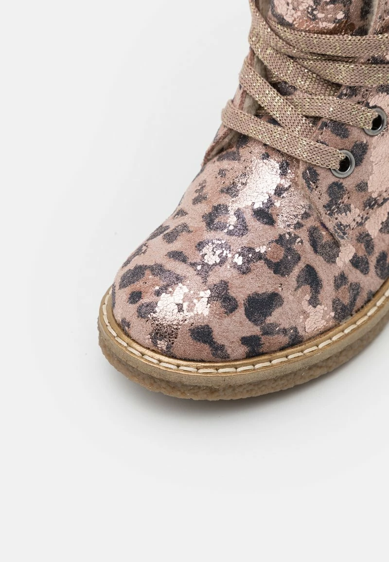 Friboo Niños LEATHER - Botines Con Cordones - Rose Gold - Imagen 6
