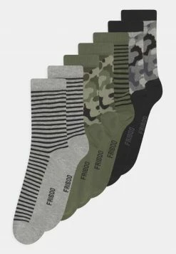 Friboo Niños 7 PACK - Calcetines - Black/grey/khaki